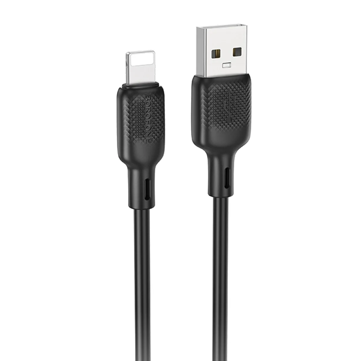 Дата кабель Borofone BX113 Lenny USB to Lightning 2.4A (1m) Black