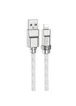 Дата кабель Hoco U113 Solid 2.4A USB to Lightning (1m) Silver