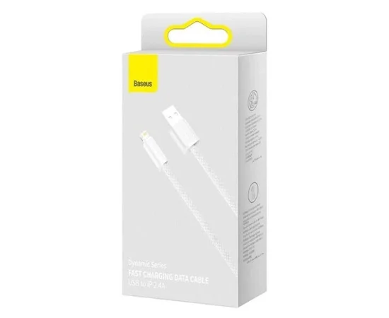 Дата кабель Baseus Dynamic Series USB to Lightning 2.4A (1m) (CALD000402) White