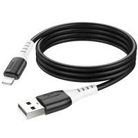 Дата кабель Hoco X82 Silicone USB to Lightning 2.4A (1m) Black