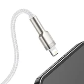 Дата кабель Baseus Cafule Series Metal USB to Lightning 2.4A (2m) (CALJK-B0) White