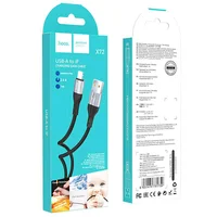 Дата кабель Hoco X72 Creator silicone USB to Lightning (1m) Black