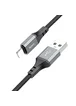 Дата кабель Hoco X86 Spear USB to Lightning (1m) Black