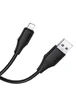 Дата кабель Hoco X124 Bien silicone USB to Lightning 2.4A (1m) Black
