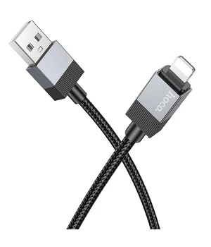 Дата кабель Hoco X110 Honorific USB to Lightning 2.4A (1m) Black