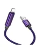 Дата кабель Hoco U125 Benefit 2.4A USB to Lightning (1.2m) Purple