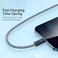 Дата кабель Baseus Dynamic Series USB to Lightning 2.4A (2m) (CALD00050) Slate Gray