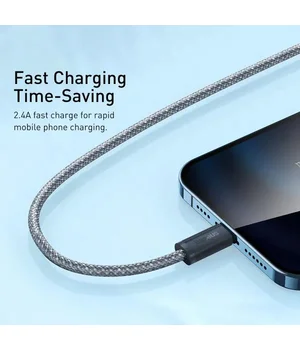 Дата кабель Baseus Dynamic Series USB to Lightning 2.4A (2m) (CALD00050) Slate Gray