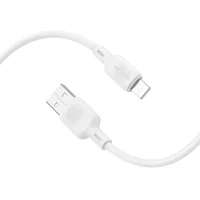 Дата кабель Borofone BX113 Lenny USB to Lightning 2.4A (1m) White