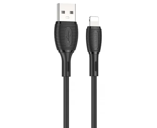 Дата кабель Borofone BX86 Advantage USB to Lightning (1m) Black