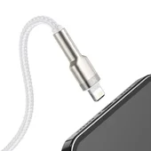 Дата кабель Baseus Cafule Series Metal USB to Lightning 2.4A (1m) (CALJK-A0) White