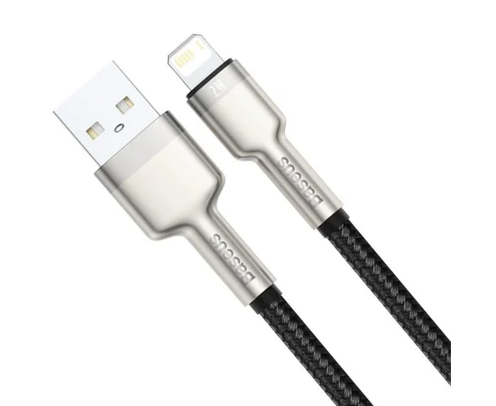 Дата кабель Baseus Cafule Series Metal USB to Lightning 2.4A (0.25m) (CALJK-0) Black