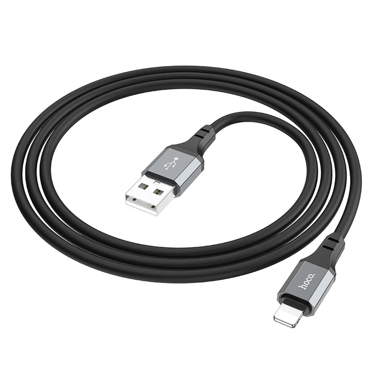 Дата кабель Hoco X86 Spear USB to Lightning (1m) Black