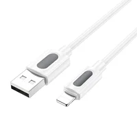 Дата кабель Borofone BX114 Structure USB to Lightning 2.4A (1m) White