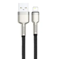 Дата кабель Baseus Cafule Series Metal USB to Lightning 2.4A (0.25m) (CALJK-0) Black