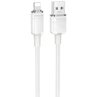 Дата кабель Borofone BU56 Succeed USB to Lightning 2.4A (1.2m) White