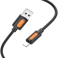 Дата кабель Borofone BX114 Structure USB to Lightning 2.4A (1m) Black