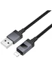 Дата кабель Hoco X118 Generous with display USB to Lightning 2.4A (1m) Black