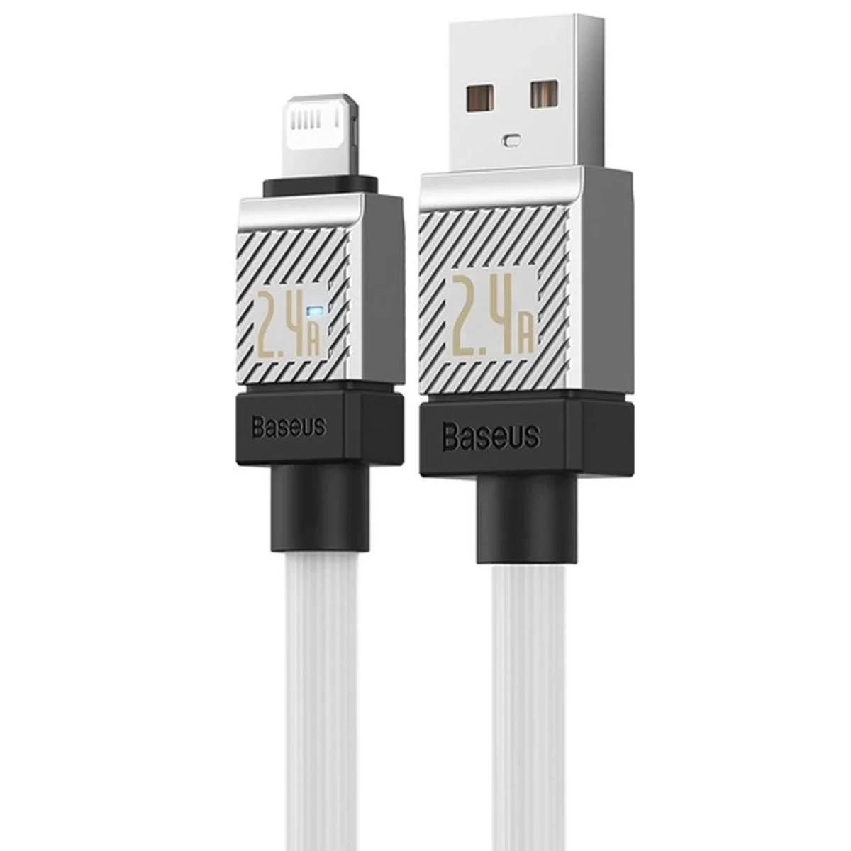 Дата кабель Baseus CoolPlay Series USB to Lightning 2.4A (1m) (CAKW00040) White