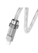 Дата кабель Hoco U113 Solid 2.4A USB to Lightning (1m) Silver