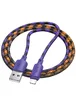 Дата кабель Hoco X116 Meridian USB to Lightning 2.4A (1m) Gradient Purple Mix