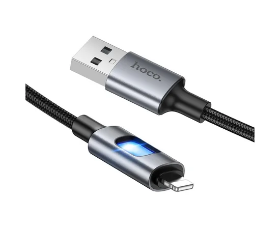 Дата кабель Hoco U144 New USB to Lightning 2.4A (1.2m) Black