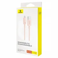 Дата кабель Baseus Habitat Series Fast Charging USB to Lightning 2.4A (2m) (P10360200) Wheat Pink