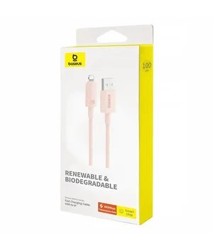 Дата кабель Baseus Habitat Series Fast Charging USB to Lightning 2.4A (2m) (P10360200) Wheat Pink