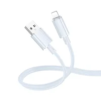 Дата кабель Borofone BX112 Lemon USB to Lightning 2.4A (1m) Blue