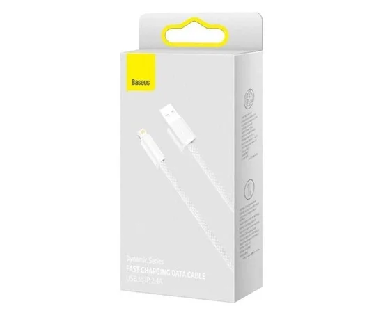 Дата кабель Baseus Dynamic Series USB to Lightning 2.4A (2m) (CALD00050) White
