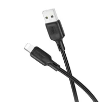 Дата кабель Borofone BX113 Lenny USB to Lightning 2.4A (2m) Black