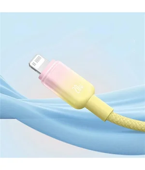 Дата кабель Baseus Discolor Series Fast Charging USB to Lightning 2.4A (1m) (P10374900) Custard Yellow