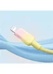 Дата кабель Baseus Discolor Series Fast Charging USB to Lightning 2.4A (1m) (P10374900) Custard Yellow