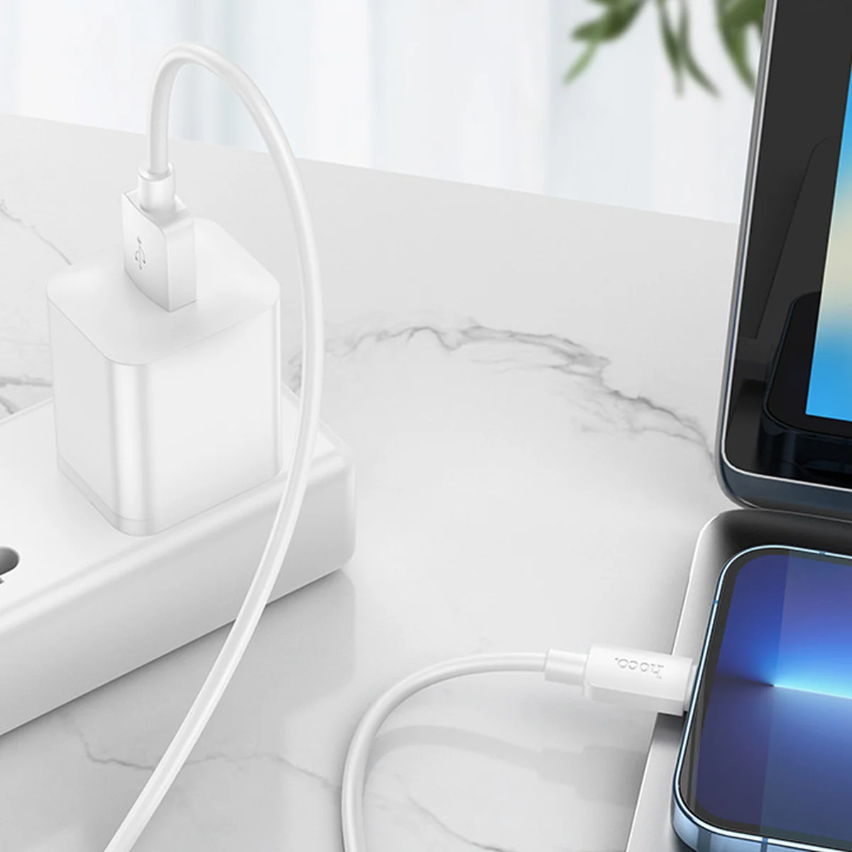 Дата кабель Hoco X96 Hyper USB to Lightning 12W (0.25m) White