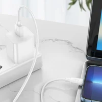 Дата кабель Hoco X96 Hyper USB to Lightning 12W (0.25m) White