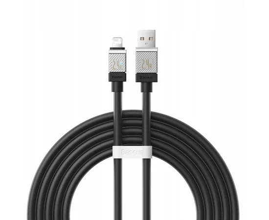 Дата кабель Baseus CoolPlay Series USB to Lightning 2.4A (1m) (CAKW00040) Black