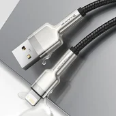 Дата кабель Baseus Cafule Series Metal USB to Lightning 2.4A (2m) (CALJK-B0) Black