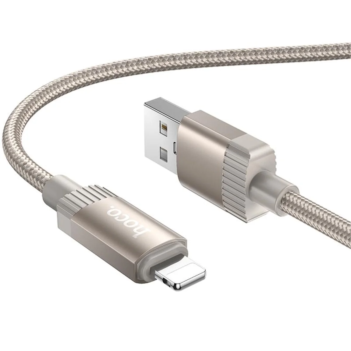 Дата кабель Hoco X117 Star USB to Lightning 2.4A (1m) Gold