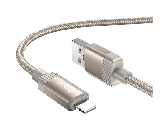 Дата кабель Hoco X117 Star USB to Lightning 2.4A (1m) Gold