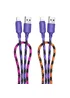 Дата кабель Hoco X116 Meridian USB to Lightning 2.4A (1m) Gradient Purple Mix