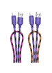 Дата кабель Hoco X116 Meridian USB to Lightning 2.4A (1m) Gradient Purple Mix