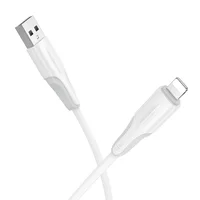Дата кабель Borofone BX119 New USB to Lightning 2.4A (1m) White