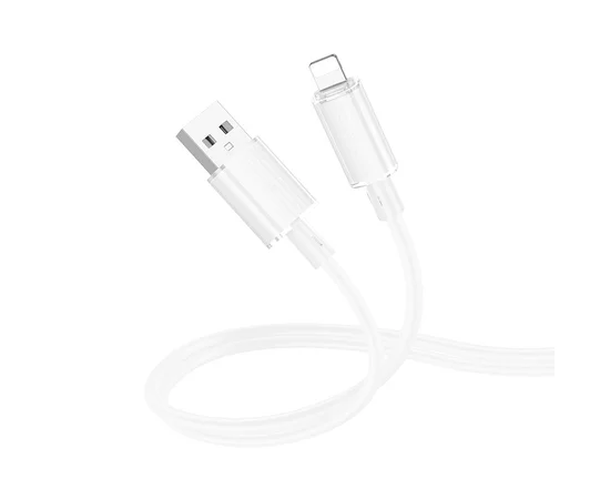 Дата кабель Borofone BX112 Lemon USB to Lightning 2.4A (1m) White