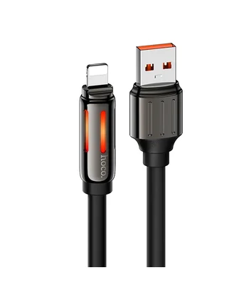 Дата кабель Hoco U136 Prize USB to Lightning 2.4A (1.2m) Black