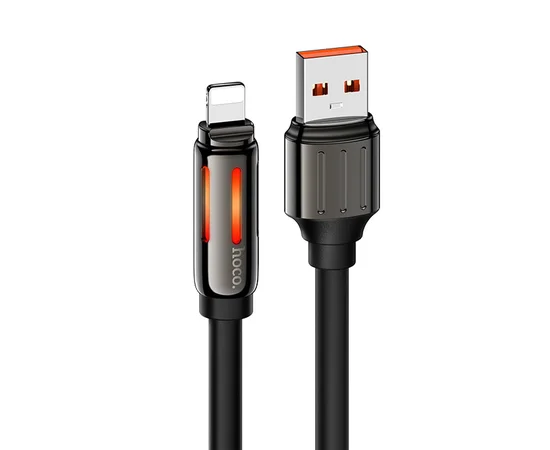 Дата кабель Hoco U136 Prize USB to Lightning 2.4A (1.2m) Black