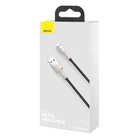 Дата кабель Baseus Cafule Series Metal USB to Lightning 2.4A (2m) (CALJK-B0) Black