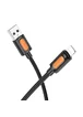 Дата кабель Borofone BX114 Structure USB to Lightning 2.4A (1m) Black
