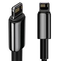 Дата кабель Baseus Tungsten Gold USB to Lightning Cable 2.4A (2m) (CALWJ-A0) Black