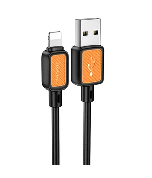 Дата кабель Hoco X108 Benefit USB to Lightning 2.4A (1m) Black
