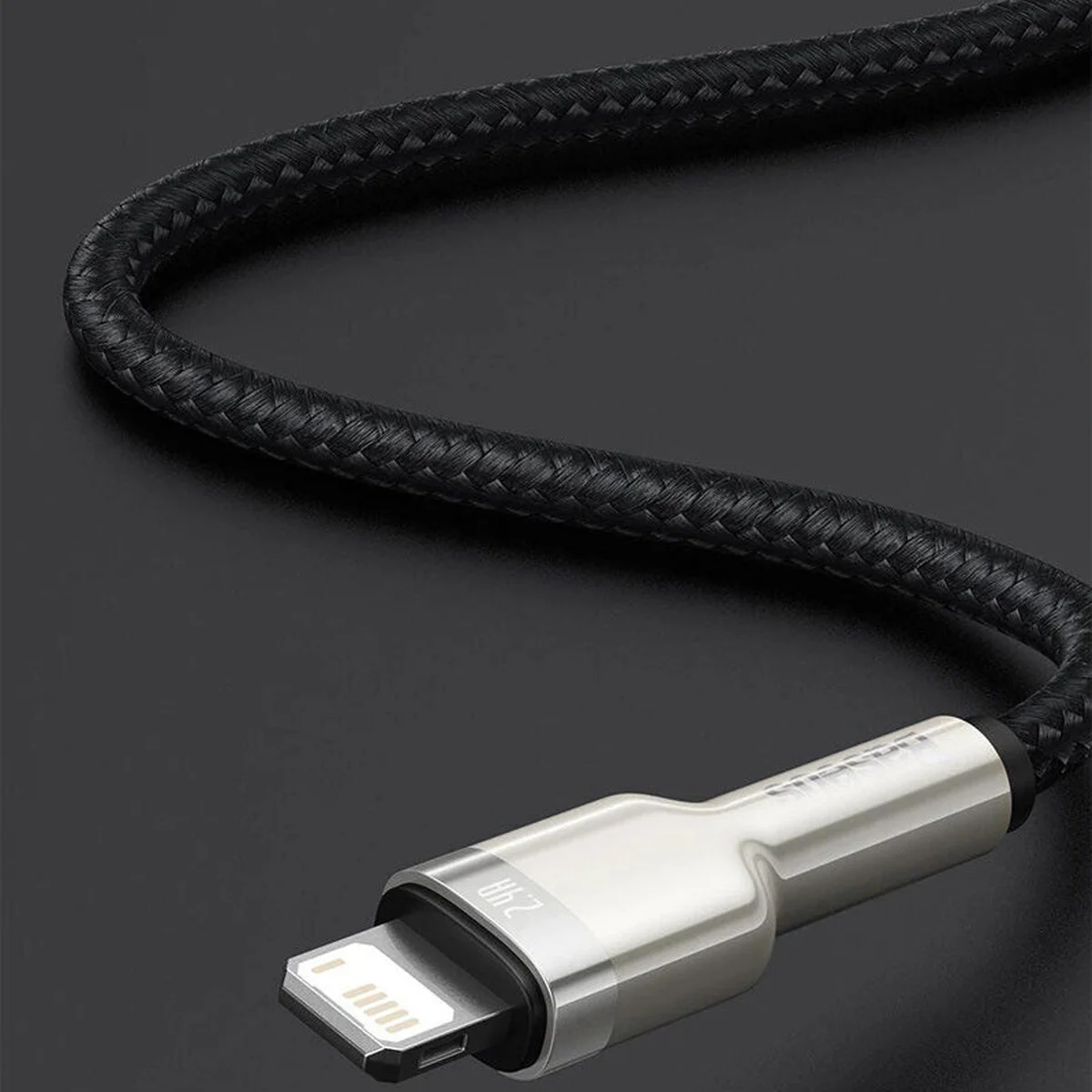 Дата кабель Baseus Cafule Series Metal USB to Lightning 2.4A (2m) (CALJK-B0) Black